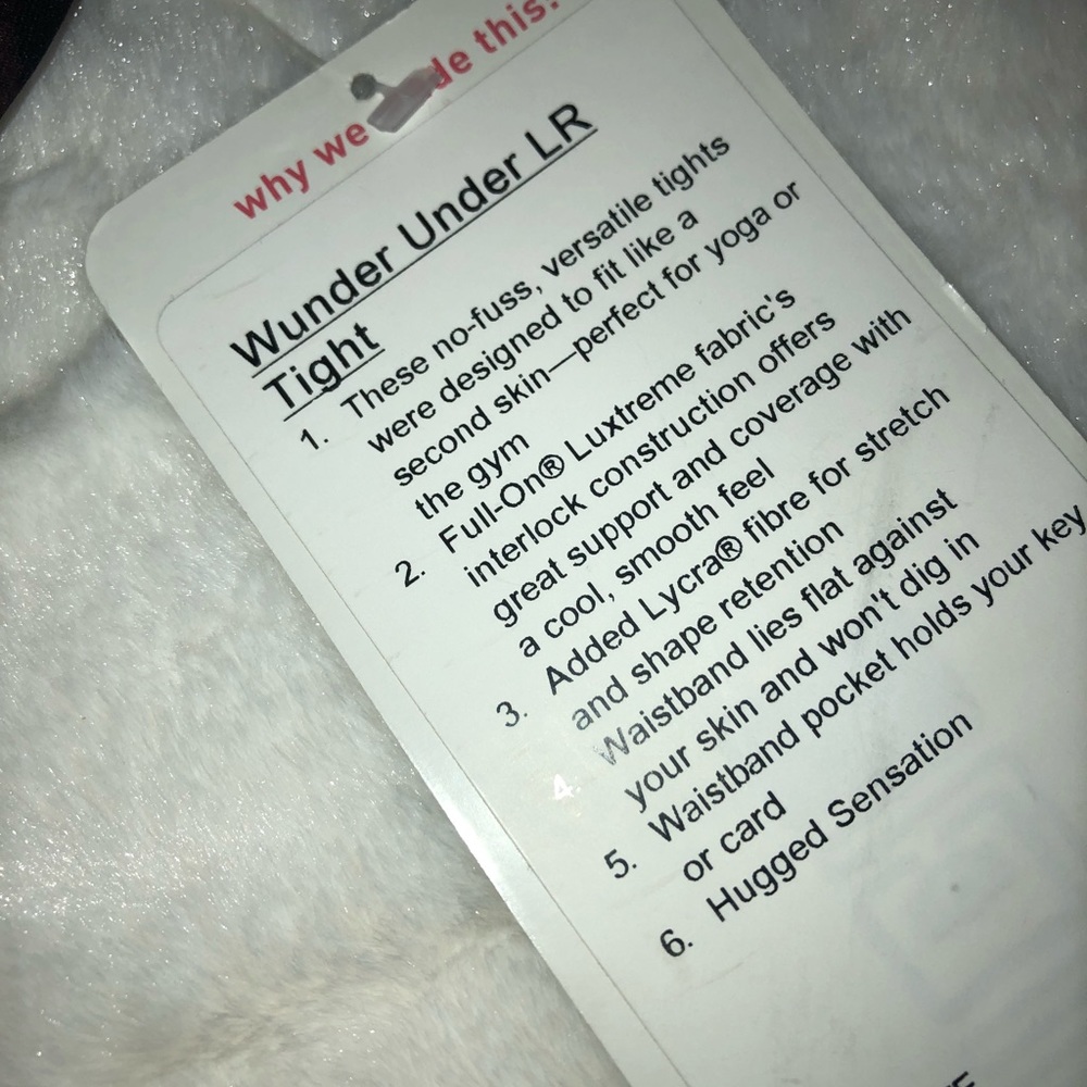 NWT Wunder Under LR Tight Size 8 - Picture 4 of 6